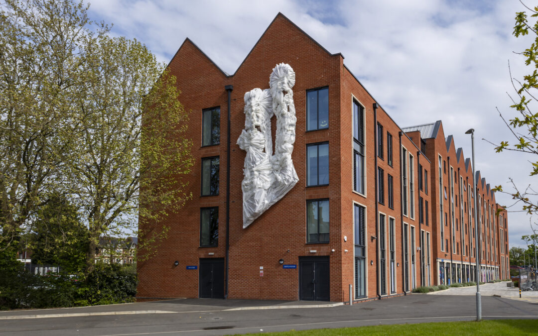 Baroque-inspired Artwork Transforms Student Accommodation Building